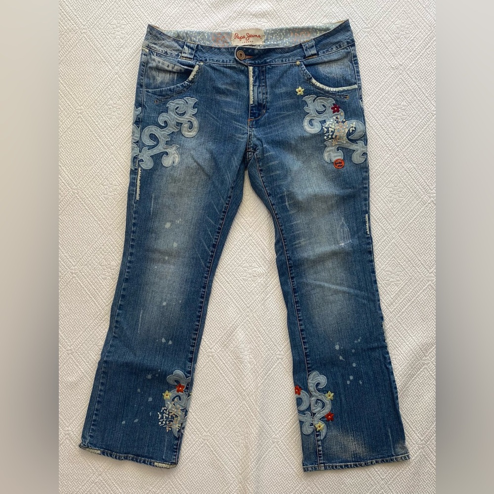 Vintage Y2K Pepe Jeans London Whimsy denim jeans